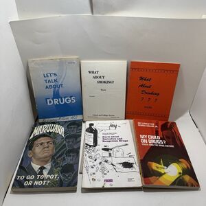 Vintage 1970s Anti-Drug Literature Marijuana Drinking Teen On Drugs Lot Of Six